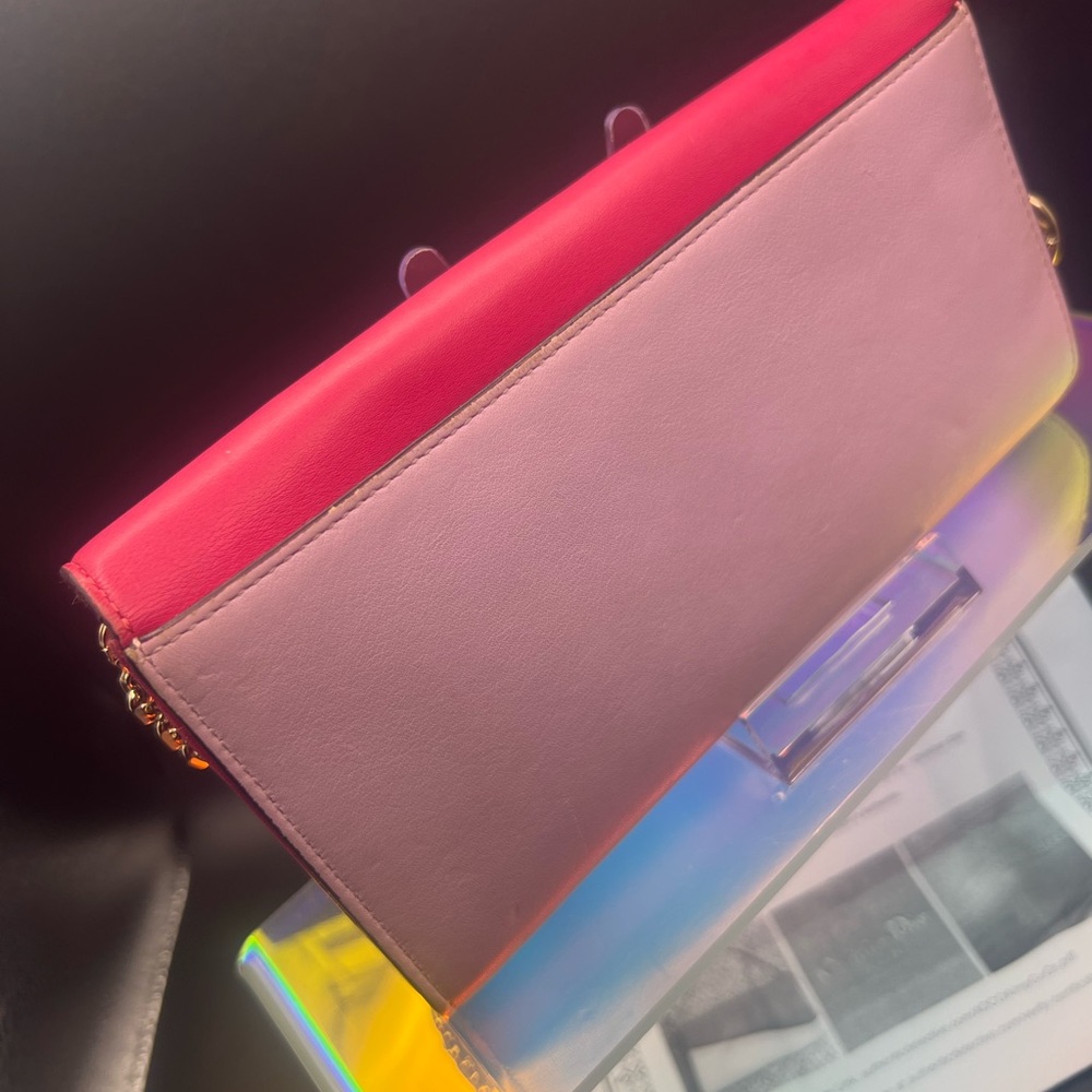 Christian Dior Lady Dior WOC ๐FUSHIA ๐& Mauve combo. W/ COA & Dust Bag - Picture 8 of 16